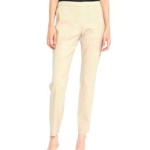 THEORY Beige straight leg pull on pants, SZ:10